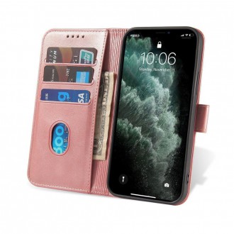 Magnet Case elegant case cover cover with a flap and stand function for Samsung Galaxy A33 5G pink