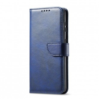 Magnet Case elegant case cover cover with a flap and stand function for Samsung Galaxy S22 Ultra blue