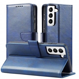 Magnet Case Elegant Case Cover Flip Cover Samsung Galaxy S22 + (S22 Plus) Blue