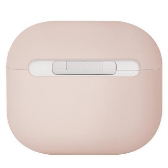 UNIQ etui Lino AirPods 3 gen. Silicone różowy/blush pink