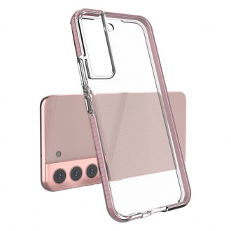 Spring Case cover gel TPU cover with colored frame for Samsung Galaxy S22 black