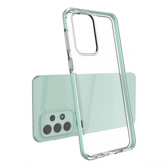 Spring Case Cover Gel Cover with Color Frame for Samsung Galaxy A33 5G Dark Blue