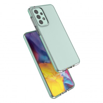 Spring Case Cover Gel Cover with Color Frame for Samsung Galaxy A33 5G Dark Blue