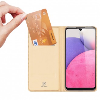 Dux Ducis Skin Pro Holster Cover Flip Cover for Samsung Galaxy A33 5G gold