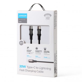 Joyroom Fast Charging / Data Cable USB Type C - Lightning PD 20W 2m Black (S-2024N1-PD)