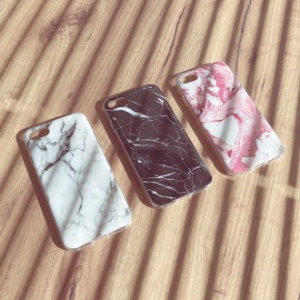 Wozinsky Marble TPU cover gel marble for Samsung Galaxy S22 Ultra black