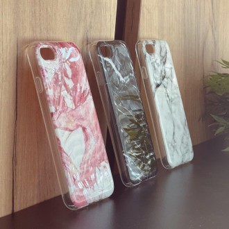 Wozinsky Marble TPU cover gel marble for Samsung Galaxy A73 pink