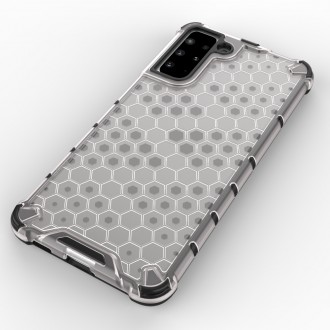 Honeycomb case armored cover with a gel frame for Samsung Galaxy S22 + (S22 Plus) black