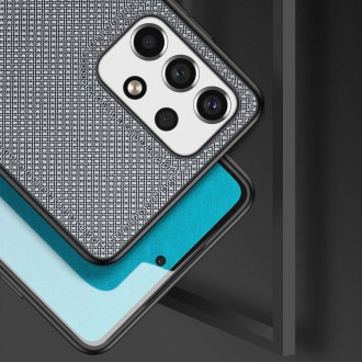 Dux Ducis Fino case is made of nylon material for Samsung Galaxy A73 blue