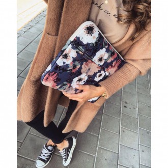 CANVASLIFE SLEEVE LAPTOP 15-16 NAVY ROSE