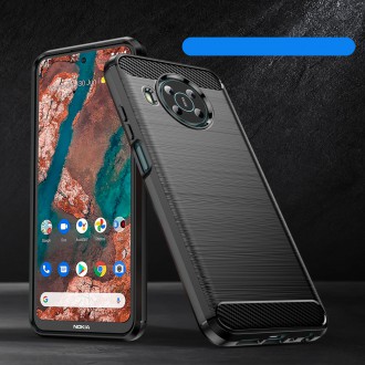 Carbon Case Flexible cover for Nokia X100 black