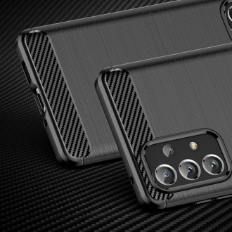 Carbon Case Flexible TPU cover for Samsung Galaxy A73 black