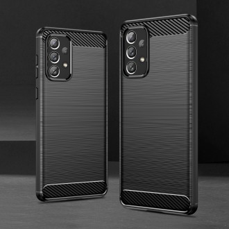 Carbon Case Flexible TPU cover for Samsung Galaxy A73 black