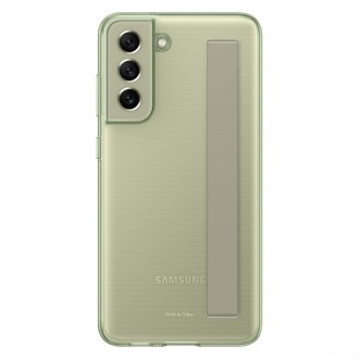 Samsung clear strap cover case for Samsung galaxy s21 fe olive (ef-xg990cme)