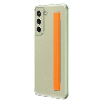 Samsung clear strap cover case for Samsung galaxy s21 fe olive (ef-xg990cme)