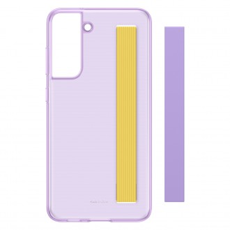 Samsung clear strap cover case cover for Samsung galaxy s21 fe lavender (ef-xg990cve)