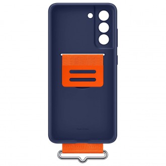 Samsung strap silicone cover case for Samsung galaxy s21 fe navy blue (ef-gg990tne)