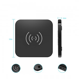 Choetech sada Qi 10W bezdrátové nabíječky pro sluchátka černá (T511-S) + 18W EU nástěnná nabíječka bílá (Q5003) + USB kabel - microUSB 1,2m bílý