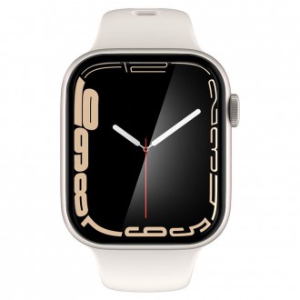 HYBRIDNÍ GLASS Spigen PROFLEX ”EZ FIT” 2BALENÍ Apple Watch 7 (45 MM)