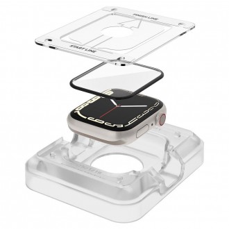 HYBRIDNÍ GLASS Spigen PROFLEX ”EZ FIT” 2BALENÍ Apple Watch 7 (41 MM)