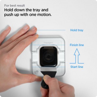 HYBRIDNÍ GLASS Spigen PROFLEX ”EZ FIT” 2BALENÍ Apple Watch 7 (41 MM)