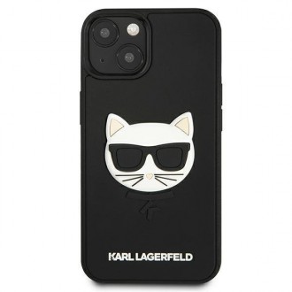 Karl Lagerfeld KLHCP13SCH3DBK 13 mini 5,4" czarny/black hardcase 3D Rubber Choupette