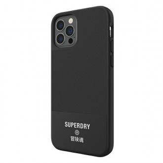 SuperDry Moulded Canvas iPhone 12 Pro Ma x Case czarny/black 42586