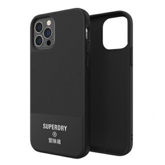SuperDry Moulded Canvas iPhone 12 Pro Ma x Case czarny/black 42586