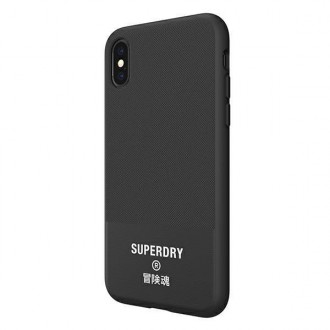 SuperDry Moulded Canvas iPhone X/Xs Case czarny/black 41544