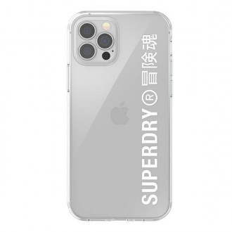SuperDry Snap iPhone 12 Pro Max Clear Ca se biały/white 42597