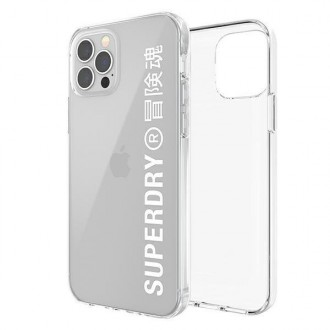 SuperDry Snap iPhone 12 Pro Max Clear Ca se biały/white 42597