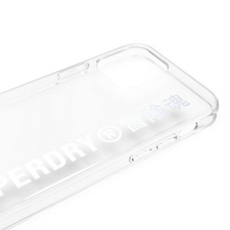 SuperDry Snap iPhone 12/12 Pro Clear Cas e srebrny/silver 42591
