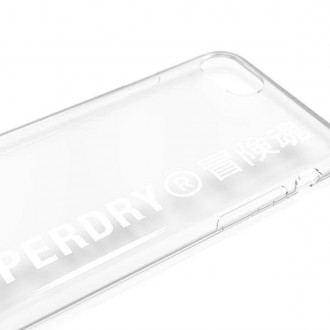 SuperDry Snap iPhone 6/6s/7/8/SE 2020 / SE 2022 Clear Case biały/white 41573