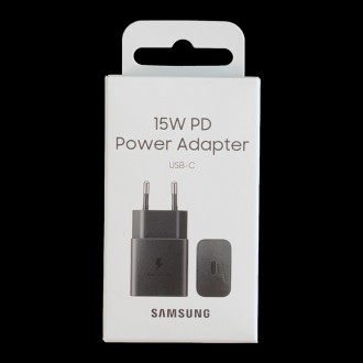 Samsung USB wall charger Type C 15W PD AFC black (EP-T1510NBEGEU)
