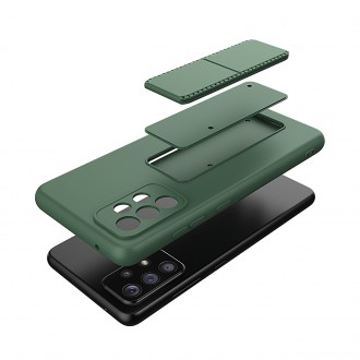Wozinsky Kickstand Case Silicone Stand Cover for Xiaomi Redmi Note 11 Pro red