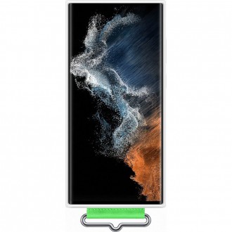 Samsung silikonový kryt gumové silikonové pouzdro Samsung Galaxy S22 Ultra White (EF-GS908TWEGWW)