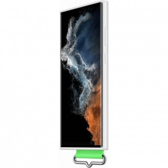 Samsung silikonový kryt gumové silikonové pouzdro Samsung Galaxy S22 Ultra White (EF-GS908TWEGWW)