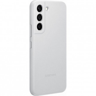 Samsung Leather Cover genuine leather case for Samsung Galaxy S22 light gray (EF-VS901LJEGWW)