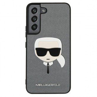 Karl Lagerfeld KLHCS22MSAKHSL S906 S22+ srebrny/silver hardcase Saffiano Ikonik Karl`s Head