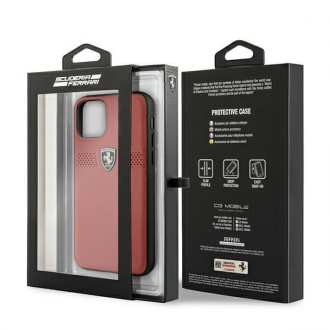Ferrari FEOBAHCN58RE iPhone 11 Pro 5,8&quot; červený/červený pevný obal Off Track Leather