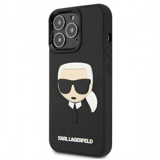 Karl Lagerfeld KLHCP13XKH3DBK iPhone 13 Pro Max 6,7" czarny/black hardcase 3D Rubber Karl`s Head