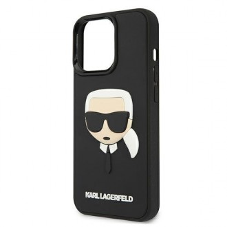 Karl Lagerfeld KLHCP13XKH3DBK iPhone 13 Pro Max 6,7" czarny/black hardcase 3D Rubber Karl`s Head