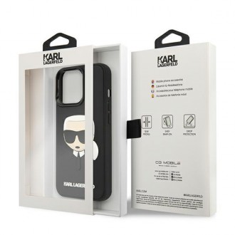 Karl Lagerfeld KLHCP13XKH3DBK iPhone 13 Pro Max 6,7" czarny/black hardcase 3D Rubber Karl`s Head