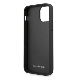 Mercedes MEHCP12LSPSBK iPhone 12 Pro Max 6,7" czarny/black hardcase Leather Quilted Embossed