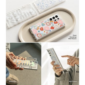 Ringke Fusion Design Armored Case Cover with Gel Frame for Samsung Galaxy S22 Ultra transparent (Seoul) (F594R89)