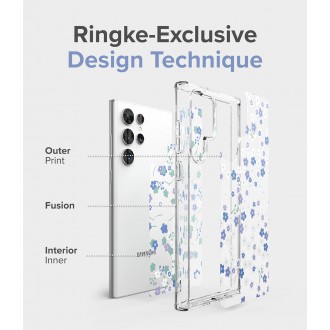Ringke Fusion Design Armored Case Cover with Gel Frame for Samsung Galaxy S22 Ultra transparent (Seoul) (F594R89)