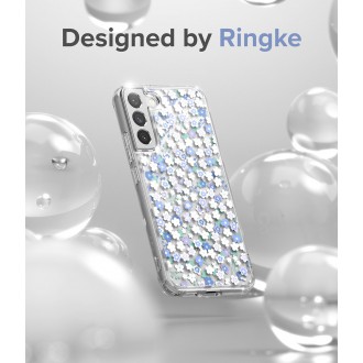 Ringke Fusion Design Armored Case Cover with Gel Frame for Samsung Galaxy S22 + (S22 Plus) transparent (Floral) (F593R31)