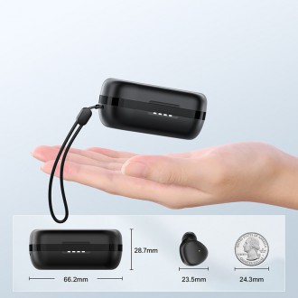 [RETURNED ITEM] Joyroom TWS Bluetooth 5.1 300mAh wireless earphones black (JR-TL1 Pro)