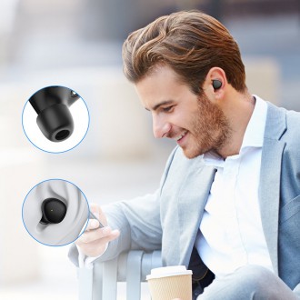 [RETURNED ITEM] Joyroom TWS Bluetooth 5.1 300mAh wireless earphones black (JR-TL1 Pro)