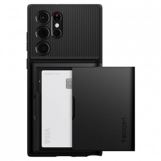 Spigen SLIM ARMOR CS GALAXY S22 ULTRA BLACK